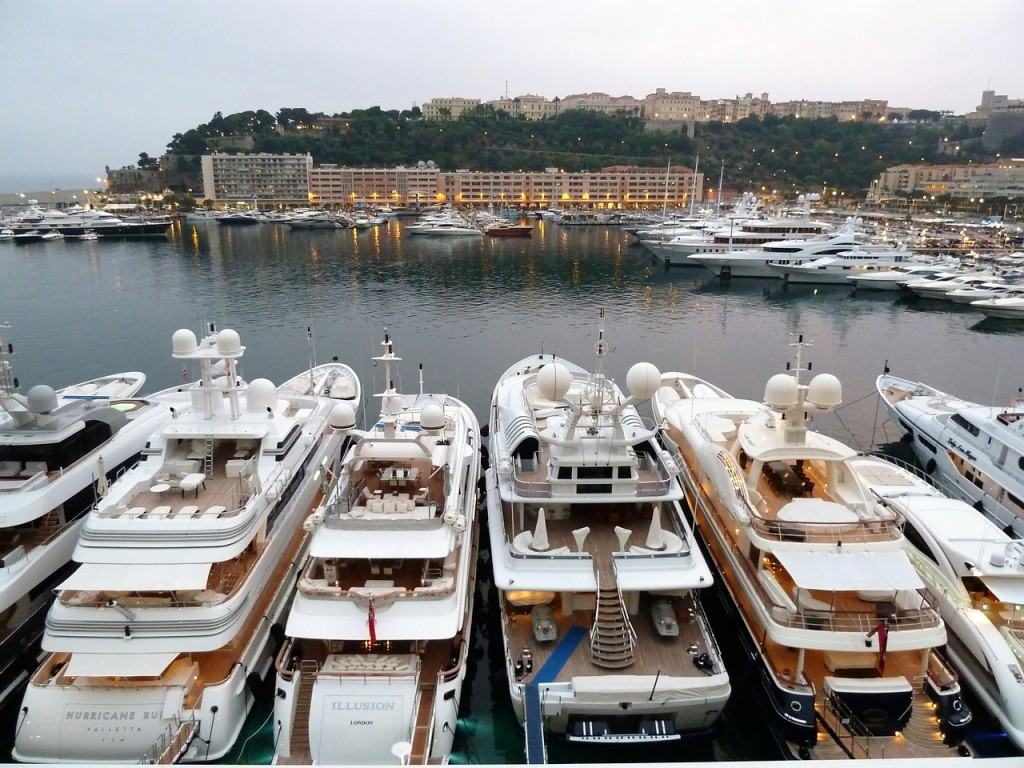 Luxury yacht in Monaco