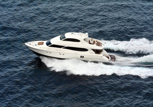 power boat on the water