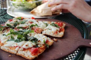 Pizza on a plate