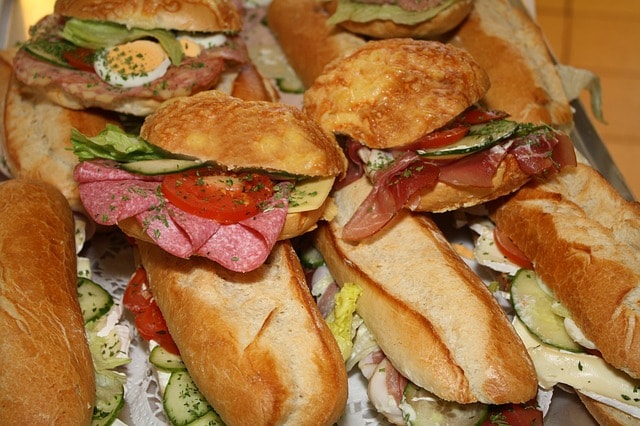 Sandwiches with charcuterie in Florence