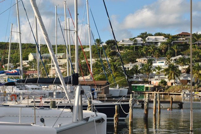 Marina in the Caribbean