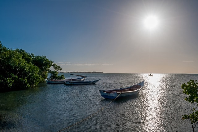 Boats on the water in Venezuela