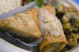 Baklava on a plate