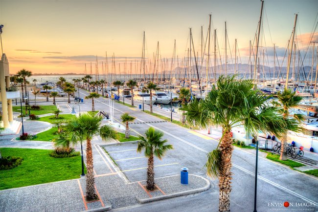 Boats in Kos marina Greece