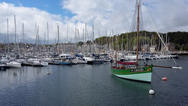 Boats in Perros Guirec Marina