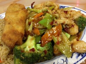 garlic chicken on a plate