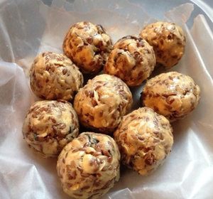 Energy bite balls snack for boating