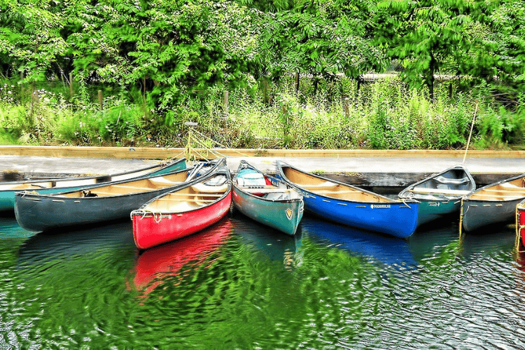 Canoe type of small boat