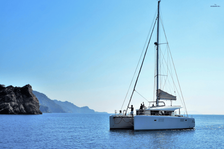 Catamaran type of small boat