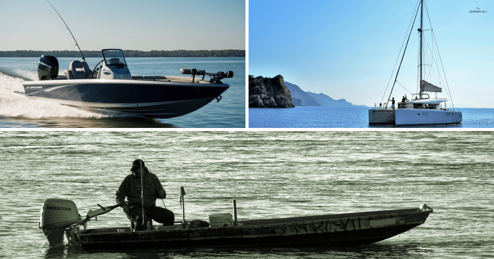 Diffrent types of small boats