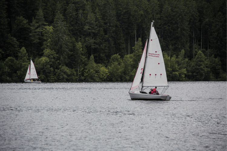 Sailboat type of small boat )